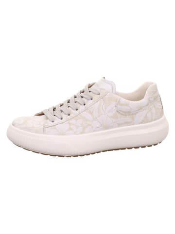 Skórzane sneakersy "T4 Jump" w kolorze beżowo-białym