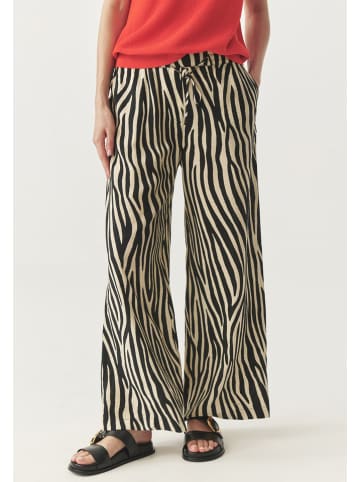 Hose in Creme/ Schwarz