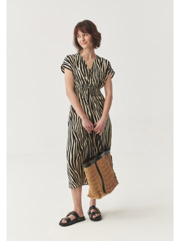 Kleid in Creme/ Schwarz