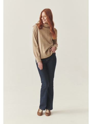 Rollkragenpullover in Beige