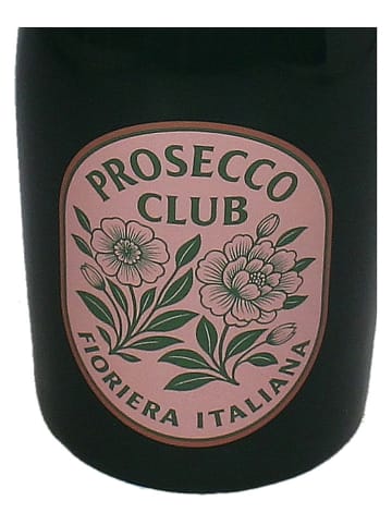 Wazon "Prosecco" w kolorze czarno-jasnoróżowym - wys. 32 x Ø 9,8 cm
