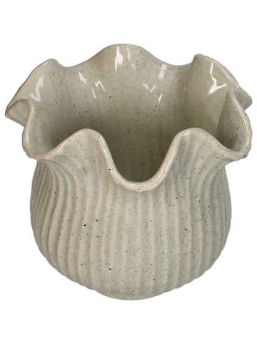 Doniczka w kolorze beżowym - wys. 19,5 x Ø 21 cm