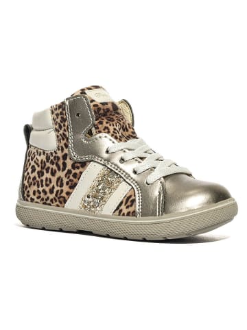 Sneakers in Creme/ Gold