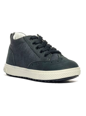 Leder-Sneakers "Barth 19" in Dunkelblau