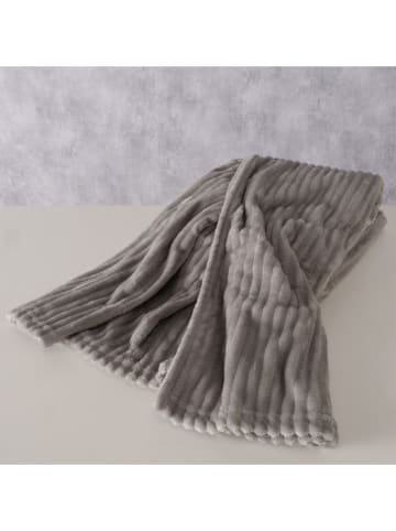 Wohndecke "Hygge" in Grau - (L)180 x (B)130 cm