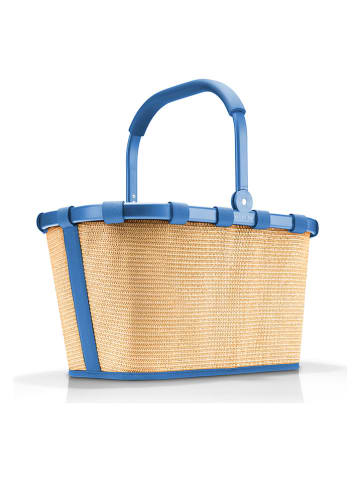 Shopper beige/blauw - (B)48 x (H)29 x (D)28 cm