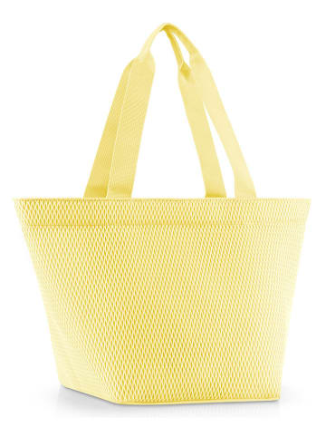 Shopper bag w kolorze żółtym - 51 x 30,5 x 26 cm