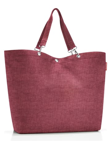 Shopper bag w kolorze czerwonym - 68 x 45,5 x 20 cm