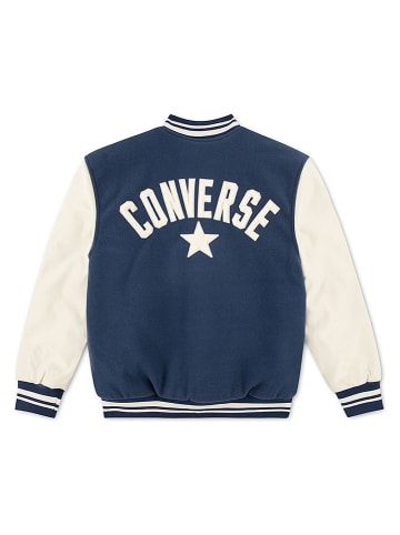 Blouson in Dunkelblau/ Creme