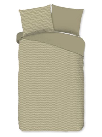 Mikrofaser-Bettwäsche-Set "Haarlem" in Beige