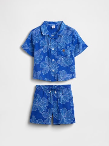 2-delige outfit blauw