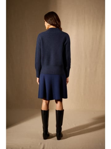 Kasjmieren trui "Emeres" donkerblauw