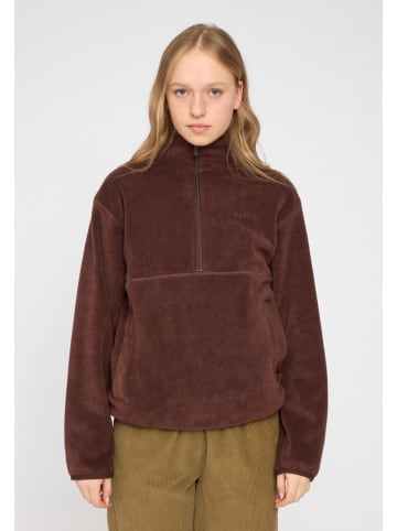 Fleece trui "Nash" bruin