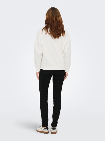 Sweatshirt "Canoa" in Weiß/ Pink