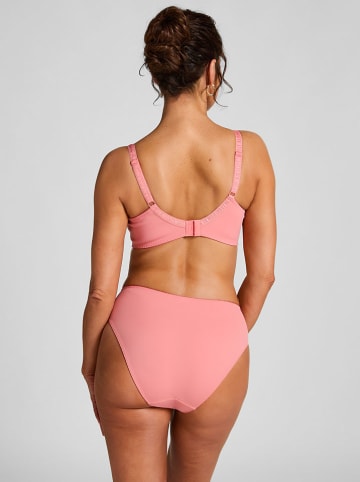 Figi high waist w kolorze jasnoróżowym