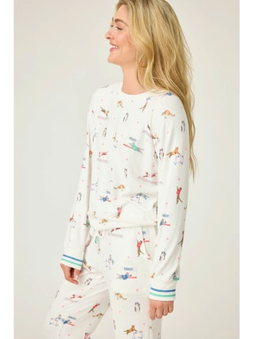 Pyjama-Oberteil in Creme