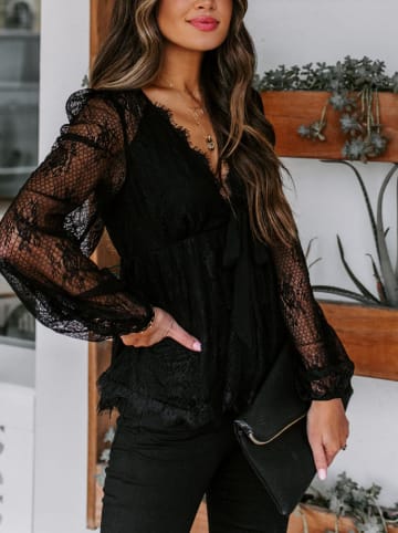 Bluse in Schwarz