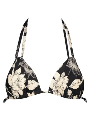 Biustonosz bikini w kolorze czarno-kremowym