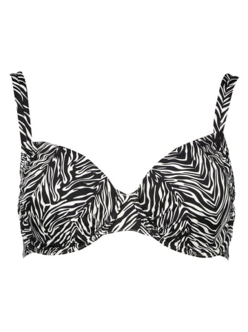 Biustonosz bikini w kolorze czarno-białym