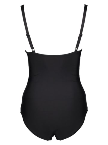 Badeanzug in Schwarz/ Creme