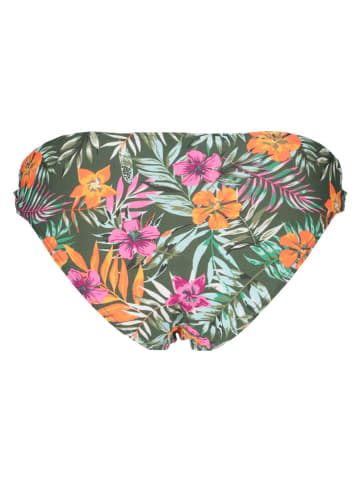 Bikinislip olijfgroen/oranje