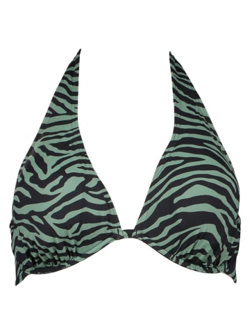 Biustonosz bikini w kolorze oliwkowo-czarnym