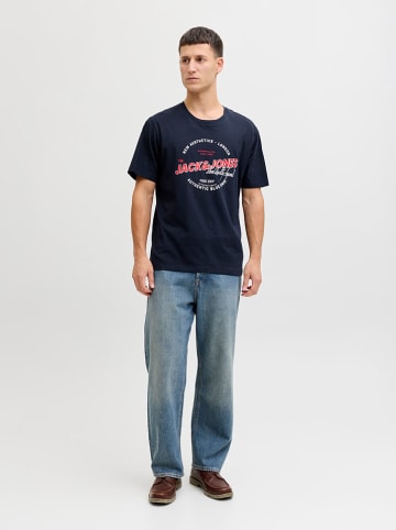 Shirt "Logo" donkerblauw