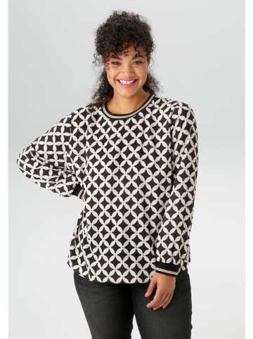 Blouse zwart/wit