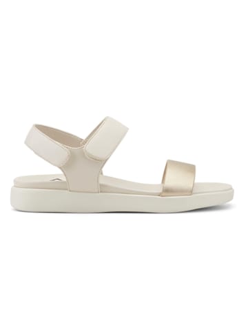 Sandalen in Beige/ Gold
