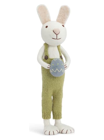 Figurka dekoracyjna "Bunny" w kolorze zielonym - dł. 55 cm