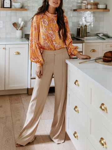 Blouse geel/wit