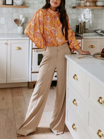 Blouse geel/wit