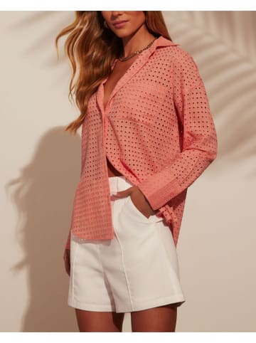 Blouse zalmroze