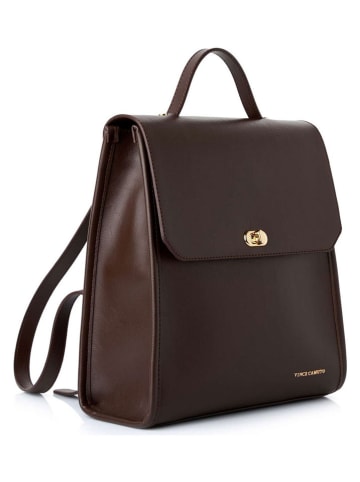 Rucksack "Gela" in Braun - (B)29 x (H)32 x (T)11 cm