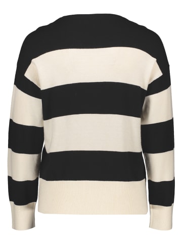 Sweter "Senta" w kolorze czarno-kremowym