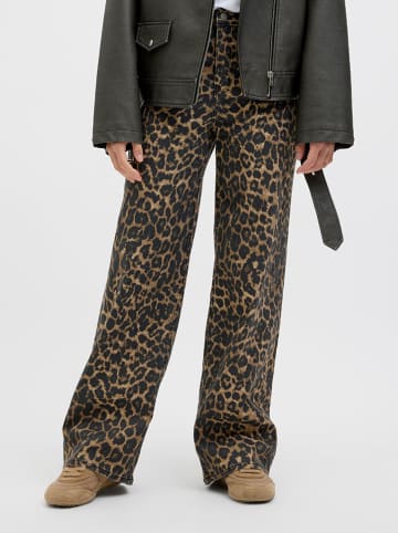 Jeans "Zoe" - Comfort fit - in Hellbraun/ Schwarz