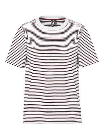 Shirt "Pcria" in Weiß/ Bordeaux