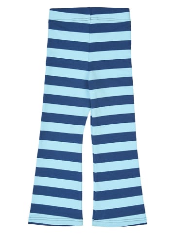 Sweathose "Stripe" in Hellblau/ Dunkelblau