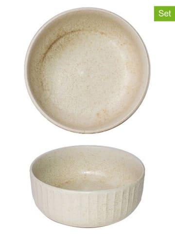 2er-Set: Schalen in Creme - Ø 13 cm