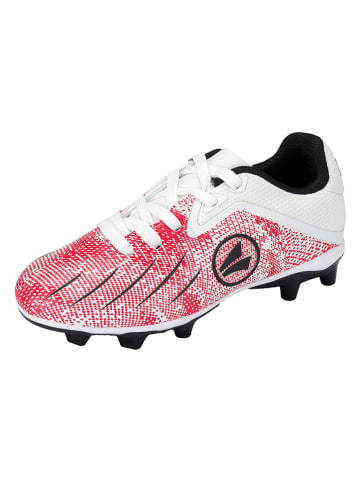 Naturrasen-Fußballschuhe "Vini" in Weiß/ Rot