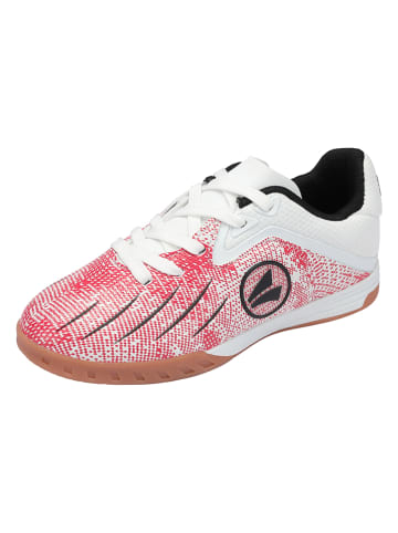 Hallen-Fußballschuhe "Vini" in Weiß/ Rot