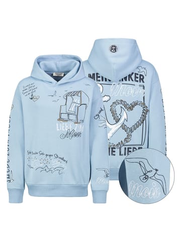 Hoodie in Hellblau