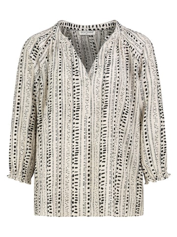 Blouse crème/zwart