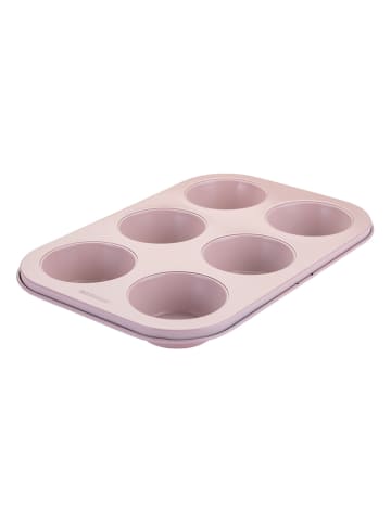 Blacha w kolorze jasnoróżowym do muffinek - 29,3 x 20,3 cm