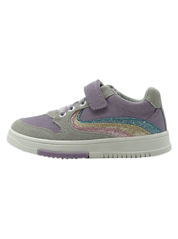 Leren sneakers paars