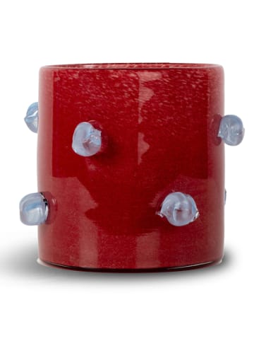 Kerzenhalter "Arlo" in Rot - (H)15 x Ø 15 cm