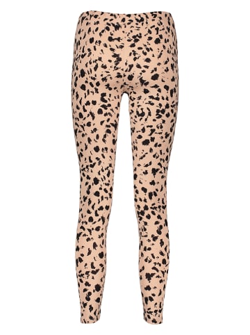 Leggings in Hellbraun/ Schwarz
