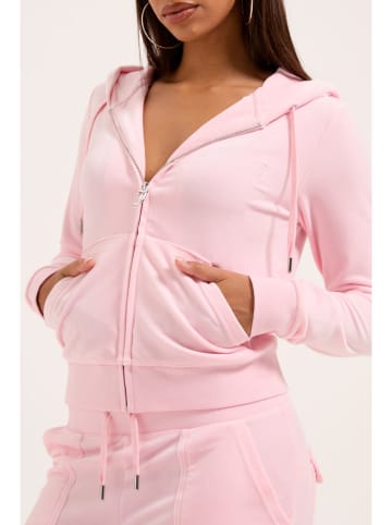 Sweatjacke in Rosa