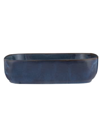 Auflaufform in Dunkelblau - (B)24 x (H)5,5 x (T)24 cm