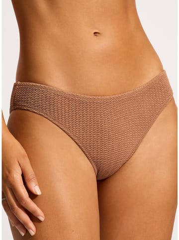 Bikini-Hose in Hellbraun